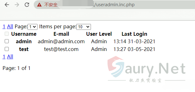 rConfig useradmin.inc.php 信息泄露漏洞-秋刀鱼实验室