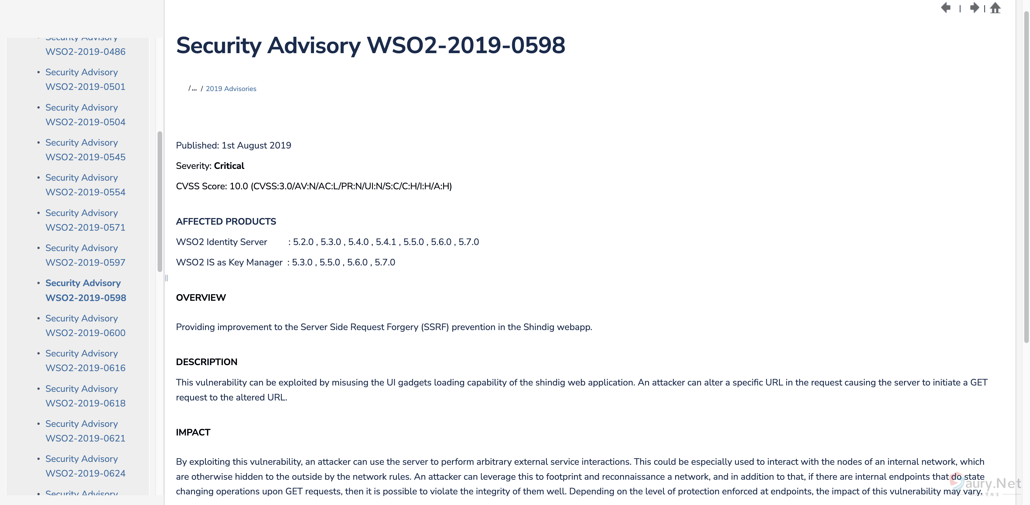 WSO2 proxy SSRF漏洞 #WSO2-2019-0598-秋刀鱼实验室